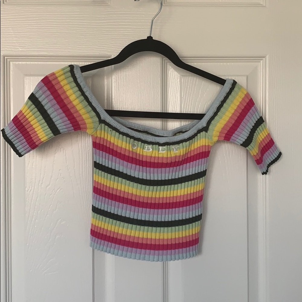 Off the shoulder Crop top